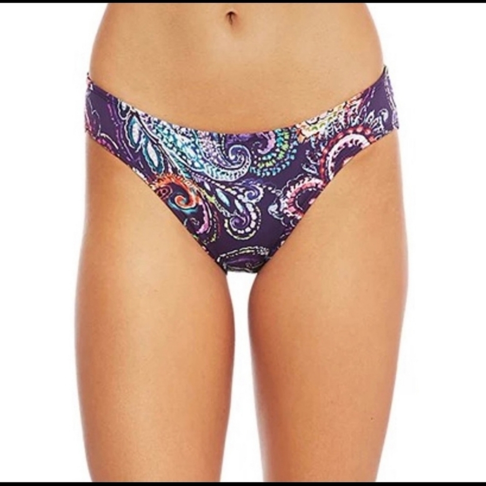 NWT Lauren Ralph Lauren Paisley Print Hipster Bikini Bottom - Picture 2 of 11